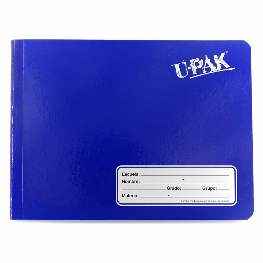 Upak UPAK, CORPORACION IMPRESORA, SA DE CV AZUL FUERTE CUADERNO COSIDO UPAK F.ITALIANA 100HJ DOBLE RAYA.