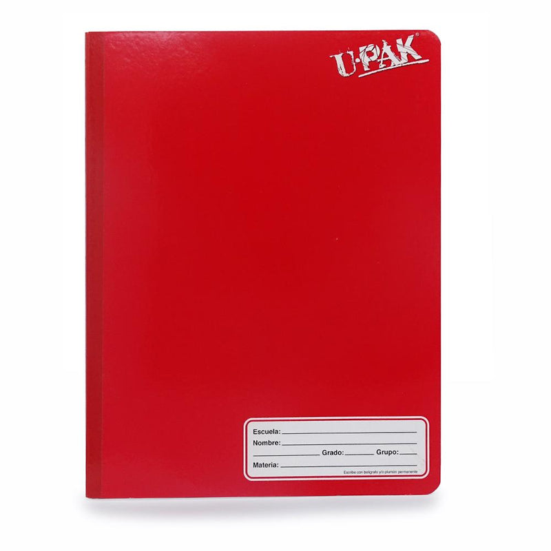 Upak UPAK, CORPORACION IMPRESORA, SA DE CV ROJO CUADERNO COSIDO UPAK PROFESIONAL C7.