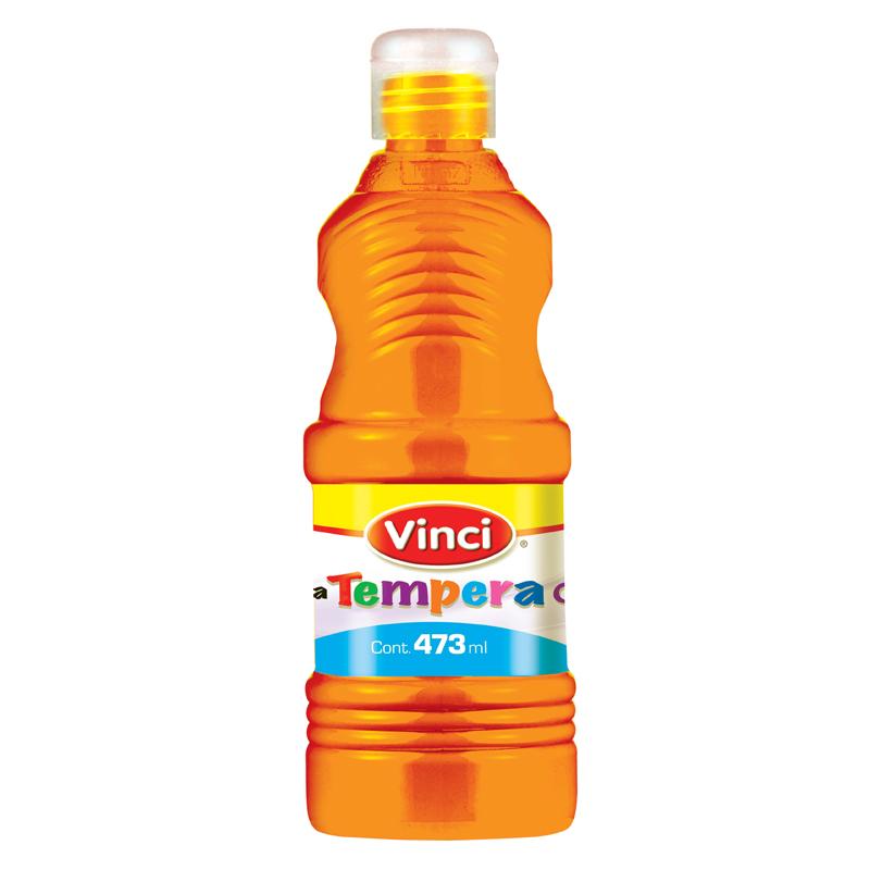 Pintura tempera vinci 473 ml naranja fluorescente 53098 - Dixon